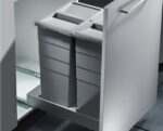 Afvalemmer Bottom-Mount Hailo Voor Fronten Kunststof Grijs 2X29Ltr. - Afbeelding 2