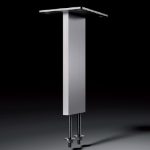 Barsteun Recht Type Korfu Rechthoekig 60X10Mm Rvs Hoogte 170Mm