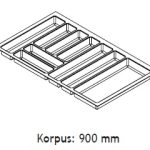 Bestekindeling Antraciet Antislip Kast 90cm