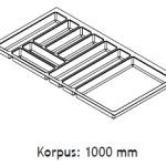 Bestekindeling Antraciet Antislip Kast 100cm