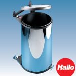 Afvalemmer Big Box Hailo Rond Voor Deuren Alu Look 20Ltr.