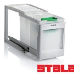 Afvalemmer Eko 2K Stala Voor Deuren Kunststof Wit 2X10Ltr.