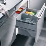 Afvalemmer Euro Cargo S 600 30/30 Hailo Achter Front Kunststof Grijs 2X30Ltr.