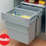 Afvalemmer Easy Cargo 50 Hailo Kunststof Grijs 49Ltr (1X19Ltr / 1X30Ltr.