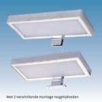 Led Lamp 230V Type 261 Met Spiegelbevestiging  Chroom Diep 90Mm