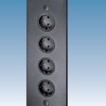 Stopcontact Energiezuil Zwart 4 X Stopcontact