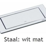 Stopcontact Evoline Backflip Staal Wit Gelakt