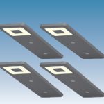 Spot Roeled Led 12V Rvs-Look Set 4 Stuks 3000K