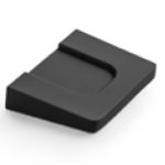 Meubelknop Caravella Alu Vierkant 44X32Mm Mat Zwart