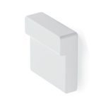 Meubelknop Moka Alu Vierkant 30X32Mm Mat Wit