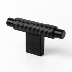 T-knop of greep Arpa 70mm Zwart geborsteld