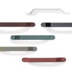 Meubelgreep Belt Zamac 160/221mm Vulkaanrood