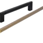 Meubelgreep Bliek alum. 128/142mm Zwart mat