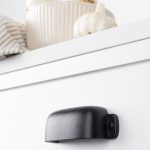 Komgreep Firm zamac 94mm Zwart textuur