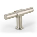 T-knop of greep Padin 75mm Rvs geborsteld