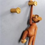 Jashaak modern Round alum. 28x45mm Koper geborsteld