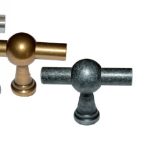 T-Knop of greep RVS Valera Pin 46mm Tinkleur